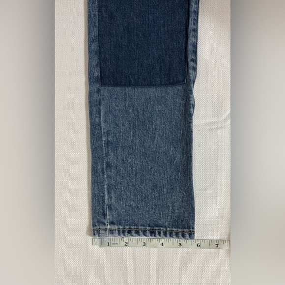 Lucky Brand Sienna Slim Boyfriend Jeans Patchwork Distressed  Size 2/26 - Picture 14 of 16